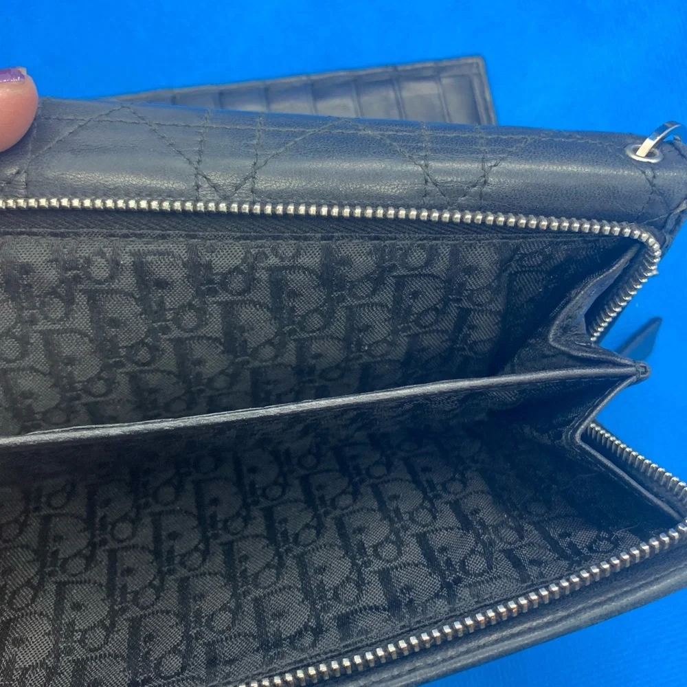 - Dior signature black Leather Wallet ‎ Dior Trotter line